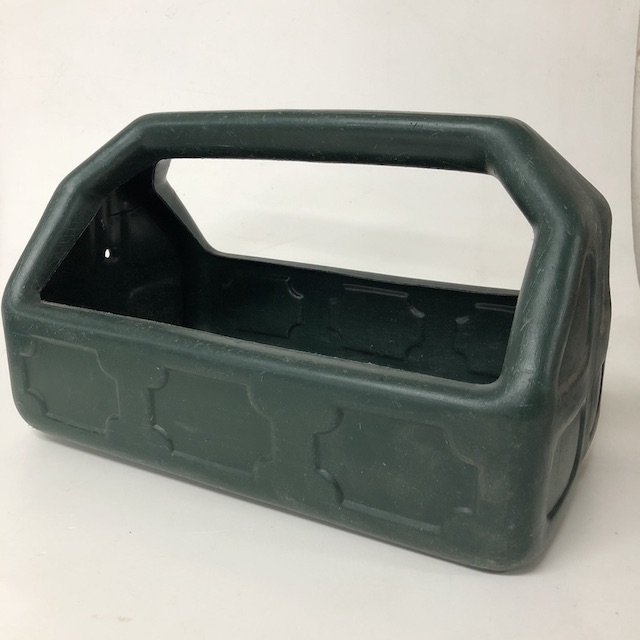 TOOL BOX, Dark Green Plastic 